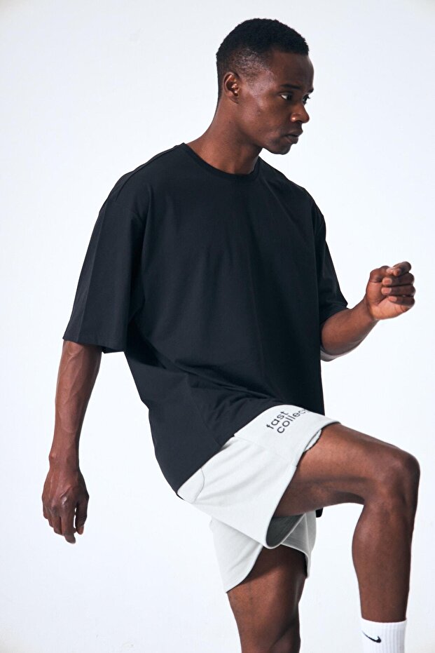 “Rules” Arka Kumaş Baskılı Oversize - 5