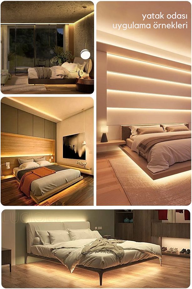 Şerit Led 2 Metre Gün Işığı  3 Çipli Pro Ambiyans Aydınlatma Mutfak Salon Yatak Odası lambader - 5