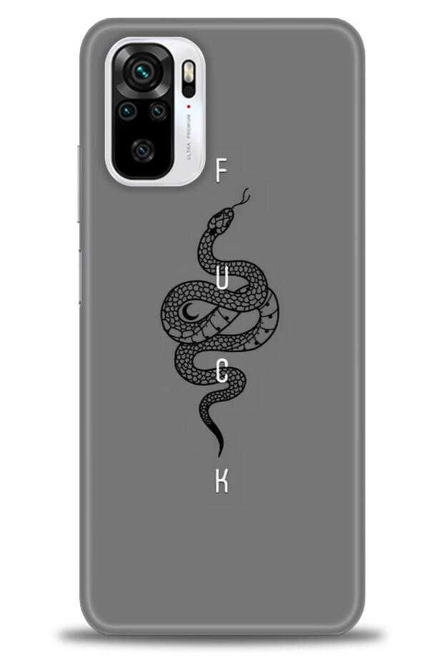 Xiaomi Redmi Note 10S Case Hd Printed Case - Black Snake + Full Screen Protector