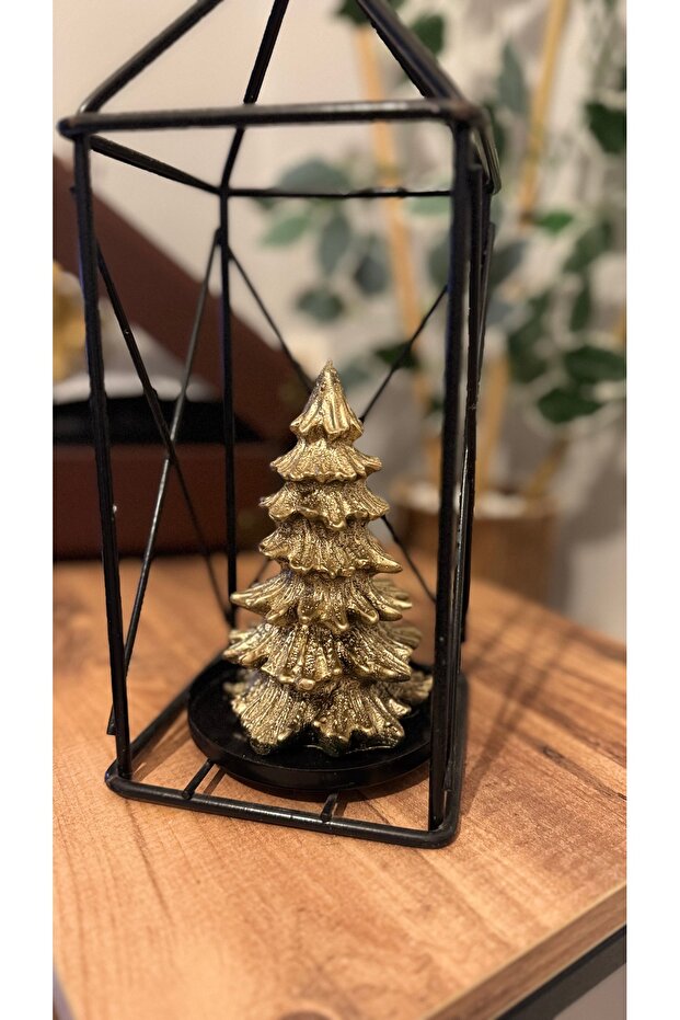 3’lü Yılbaşı Çam Ağacı Altın Sarısı - 2