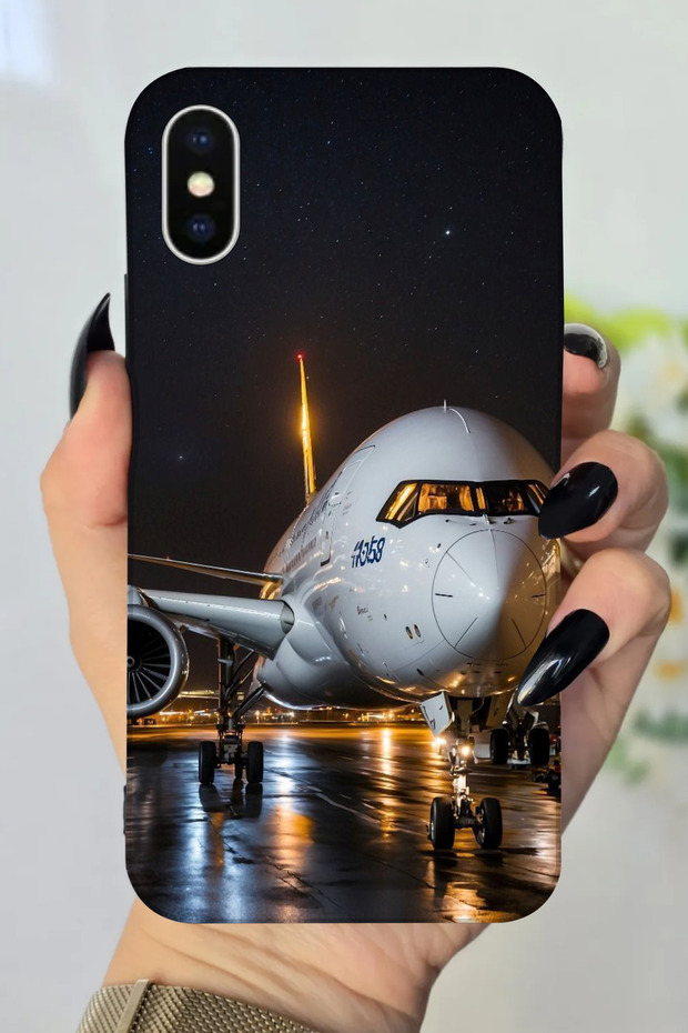 حافظة سيليكون بنمط ماكوين مطبوعة عالية الدقة متوافقة مع هاتف Apple iPhone Xs Max