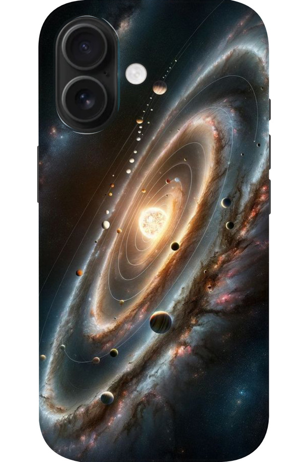 Planet Pattern Hd Printed Silicone Case Compatible with Apple iPhone 16