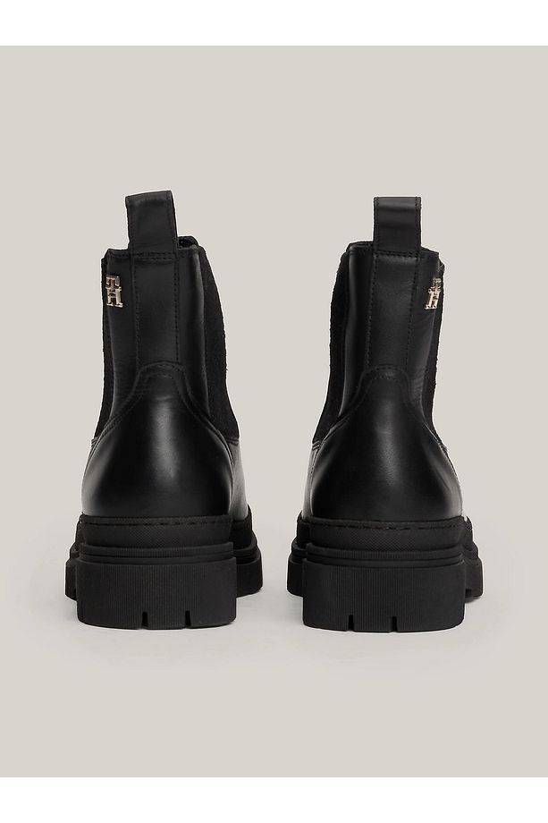 Kadın Rahat Taban Deri Düz Taban Siyah Bot & Bootie FW0FW08448-BDS - 4