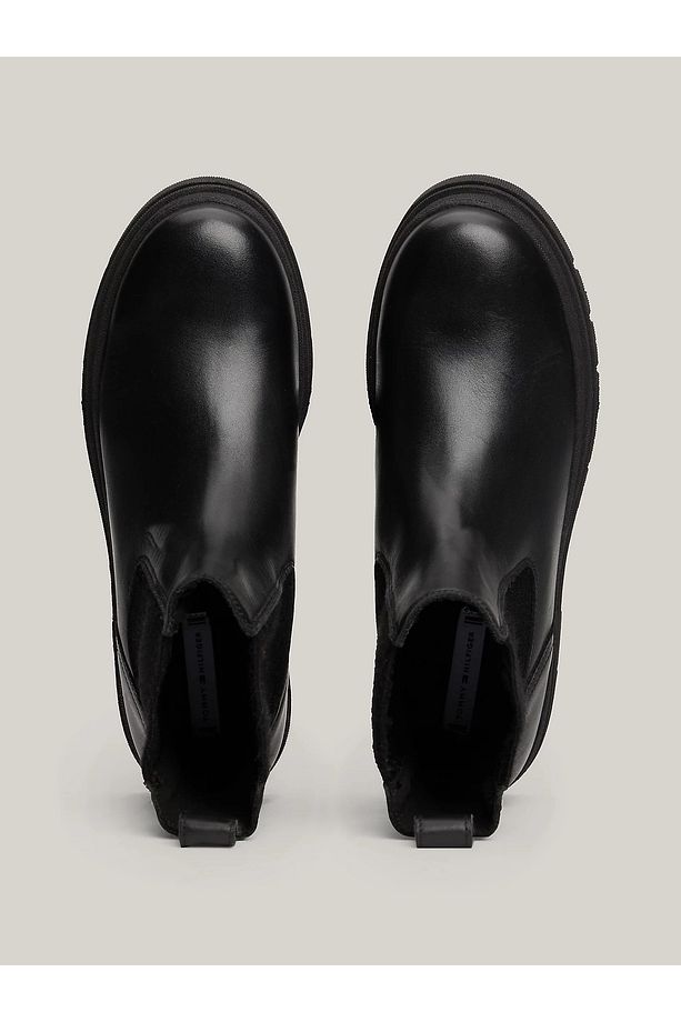 Kadın Rahat Taban Deri Düz Taban Siyah Bot & Bootie FW0FW08448-BDS - 3