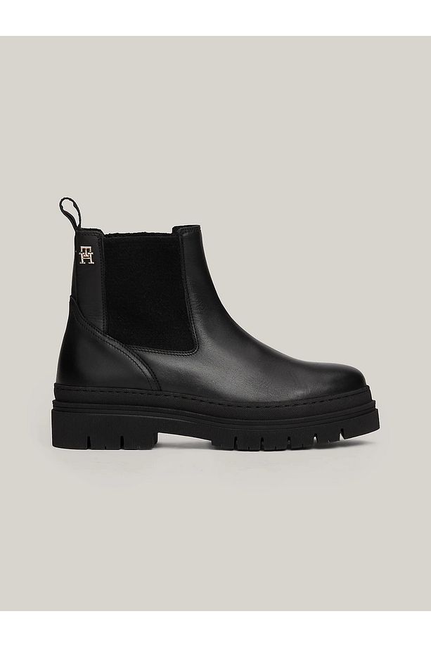 Kadın Rahat Taban Deri Düz Taban Siyah Bot & Bootie FW0FW08448-BDS - 1