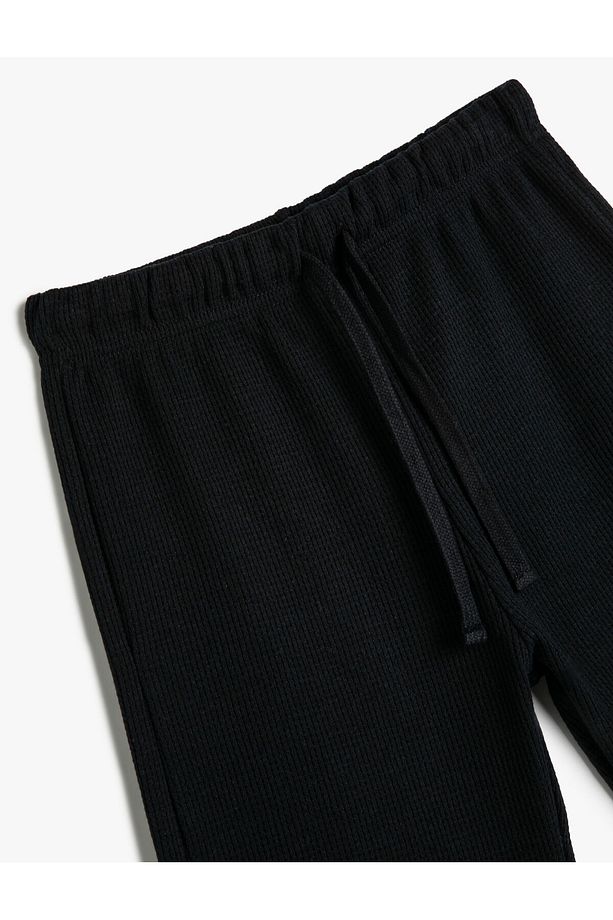 Basic Şort Beli Bağlamalı Pamuk Karışımlı - 3