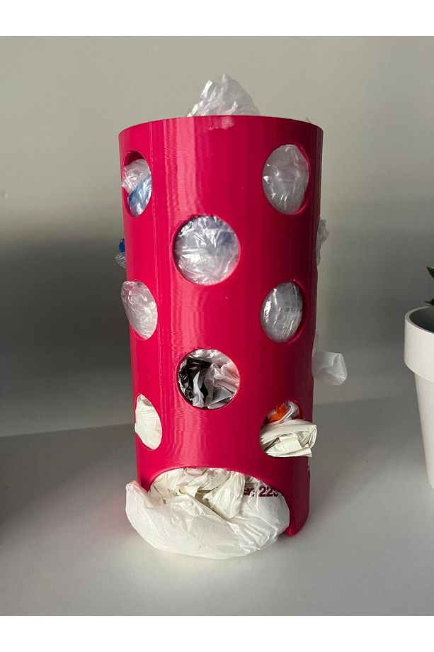 3D BASKI PEMBE MİNİ POŞETLİK - 2