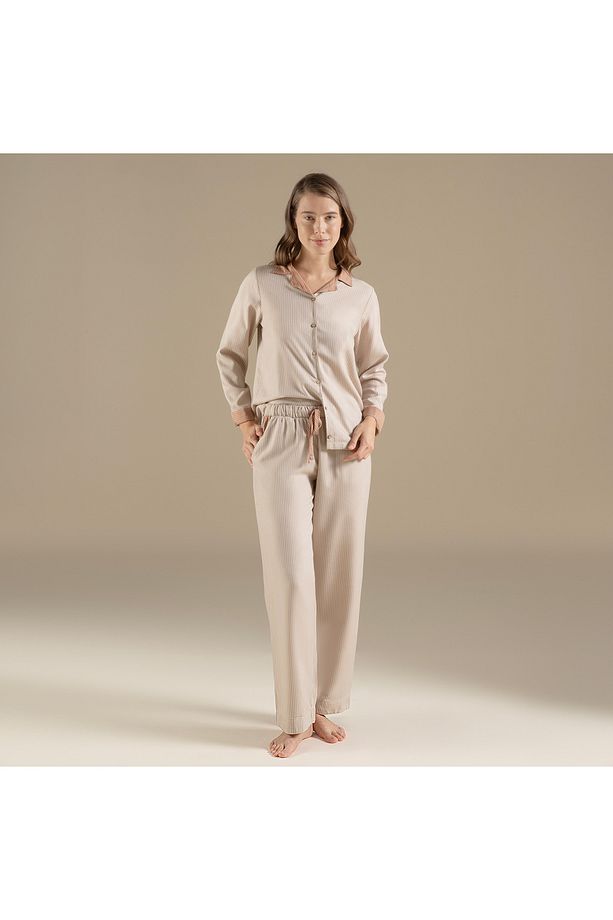 Lınıe Pijama Takımı Bej - 1
