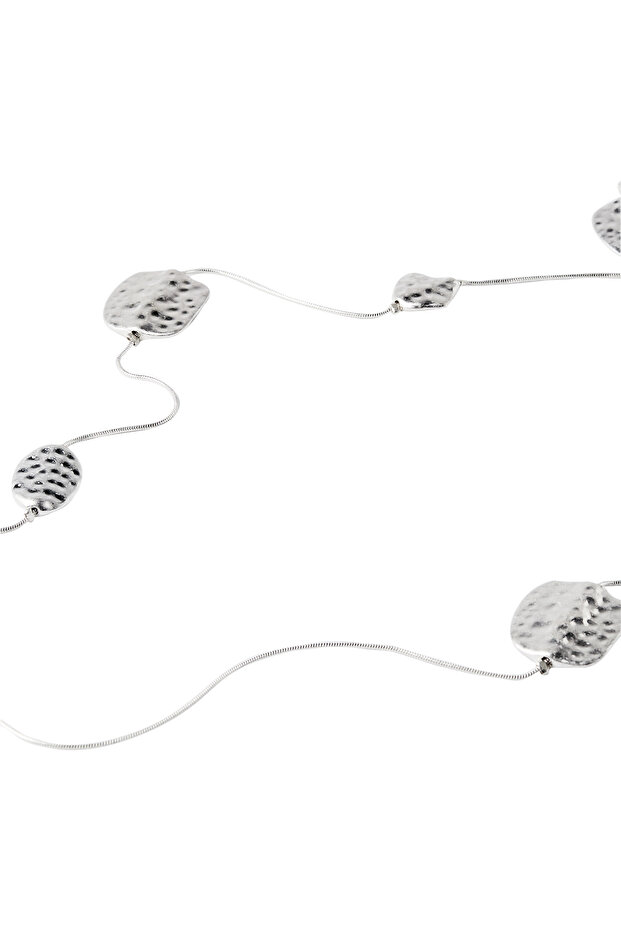 Uzun Gümüş Kolye - 2