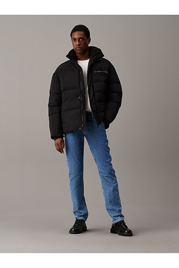 Erkek Chenille Puffer Mont - 4