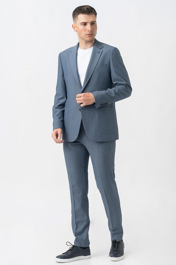 Glarus T2426 Regular Fit Jogger Likralı Gofre Takım Elbise Desenli - 2
