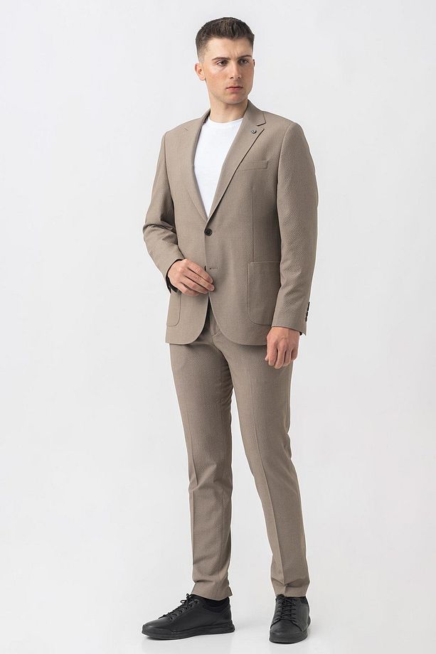 Altstätten T2420 Regular Fit Likralı 6 Drop Jogger Gofre Takım Elbise Desenli - 3