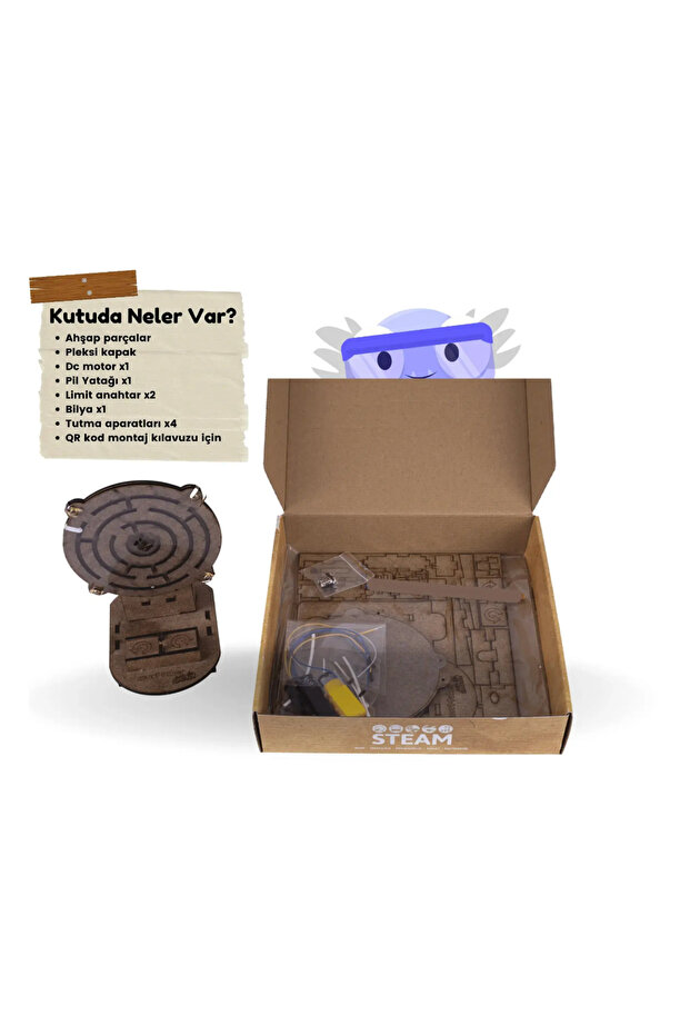 Labyrinth Robot Educational DIY Wooden Toy Movable Stem-A Algorithm Game - 7
