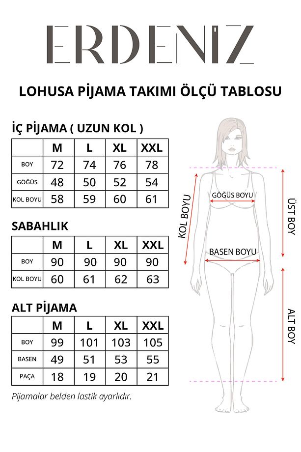 3'lü Hamile Lohusa Pijama Takımı/ Düğmeli Pijama Ve Sabahlıklı Takım / Terlik Ve Taç - 5