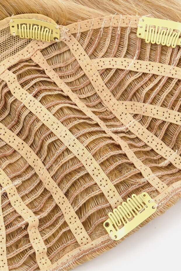 وصلات شعر قابلة للقص الفوري، لون فانيليا - 4