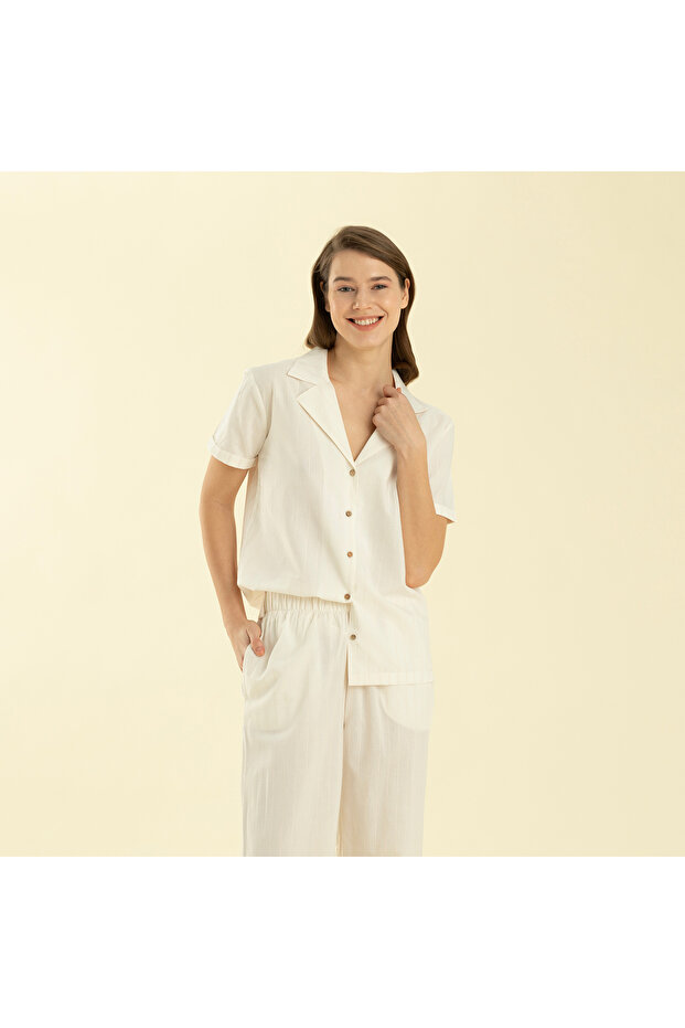 Corda Pajama Set Ecru - 5