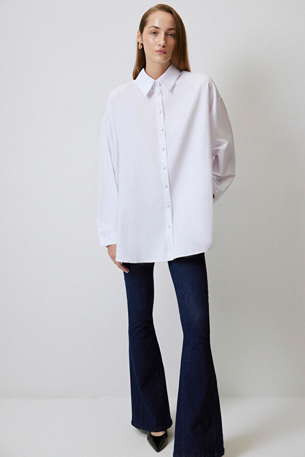 OVERSIZE POPLİN GÖMLEK - 2