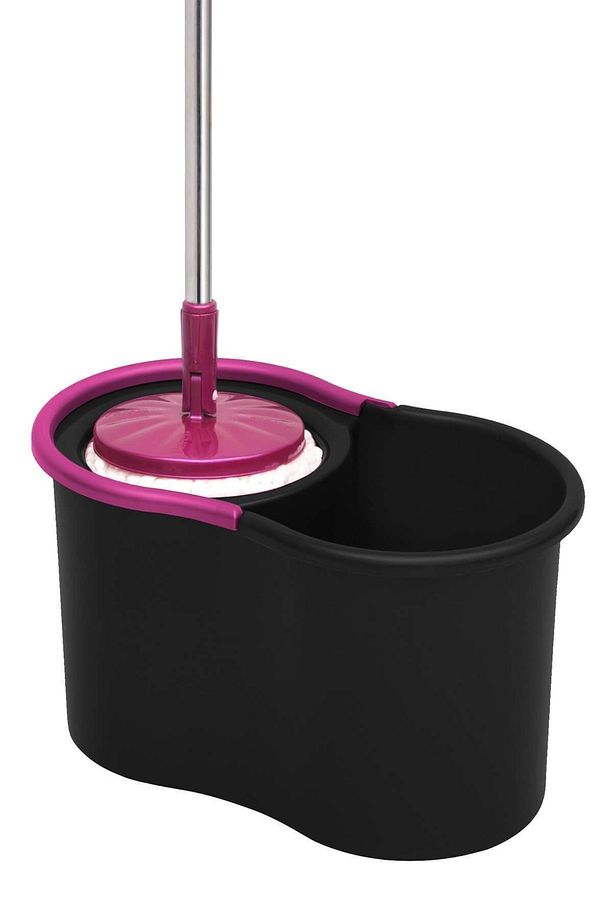 Black Edition Döner Başlıklı Temizlik Seti Ve 2 Adet Yedek Mop - 6