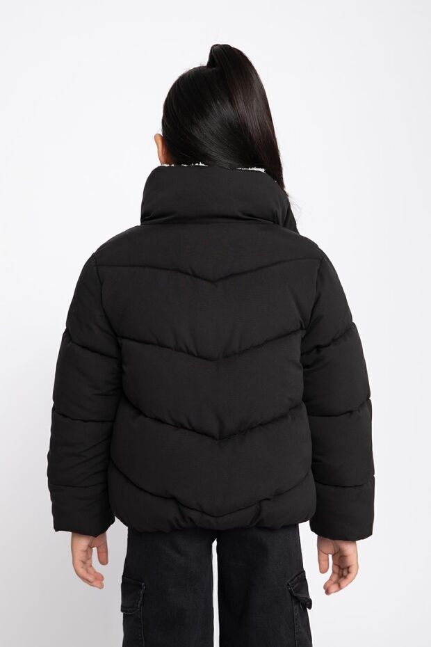 Kız Çocuk Su Itici Dik Yaka Pelüş Astar Mont A2503a823au - 6