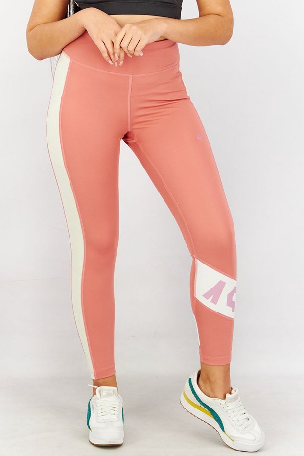 Women Sportswear Fit Training Colorblock Tights, Pink