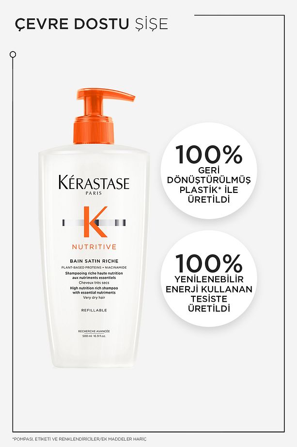 Nutritive Bain Satin Riche Yoğun Nemlendirici Şampuan 500 ml - 5
