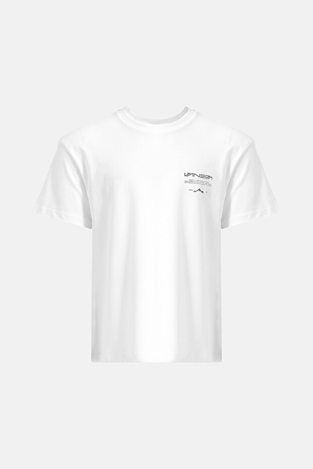 OVERSIZED FIT NEXT UNISEX TSHIRT BEYAZ - 1