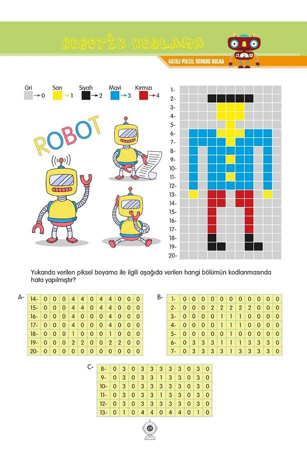 2 Sınıf-(5 KİTAP) Set Dikkat Ve Zeka Güçlendirme Hızlı Okuma Kitabım Robotik Kodlama - 4