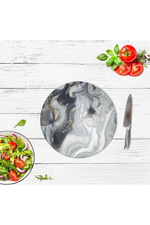 Çap 32 Cm Gri Mermer - 3