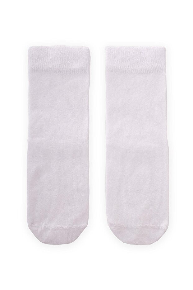 Bamboo Children's Socks with Abs Soles, White