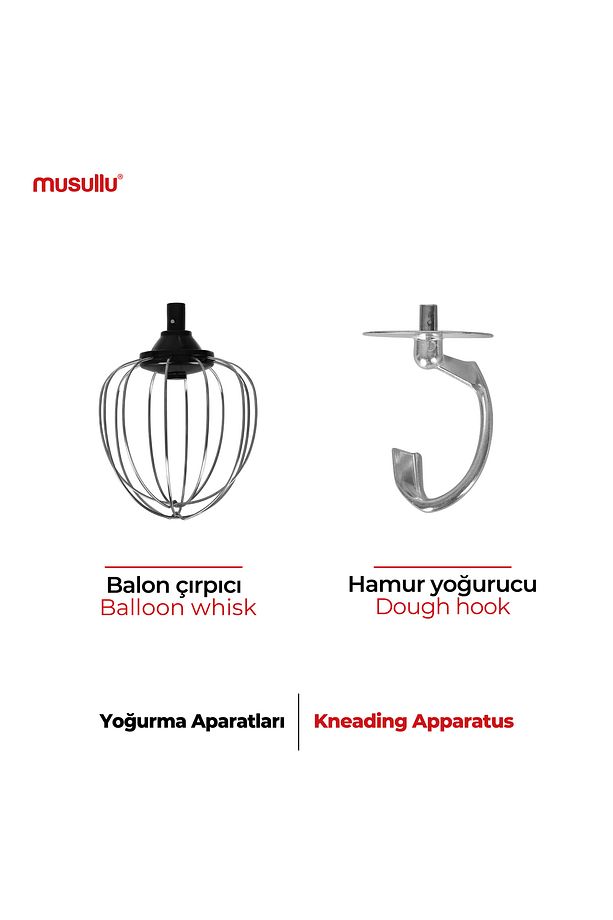 Hamur Yoğurma Makinesi Multichef Max 2000 Watt Mutfak Şefi/ Stand Mikser - 3