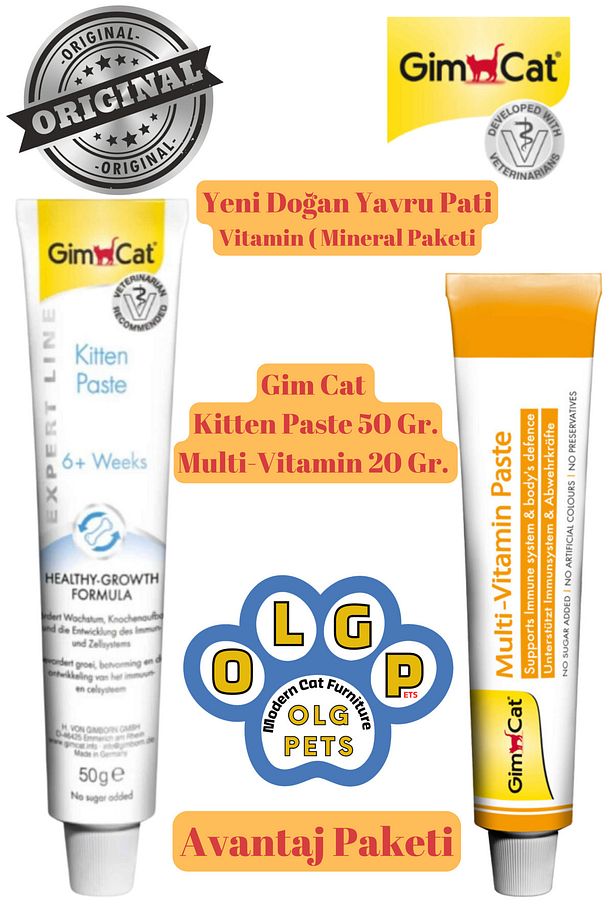 Kitten Paste ( Yavru Kedi ) + Gimcat Multi- Vitamin - 1