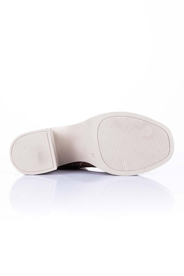 Feray Kadın Vizon Süet Topuklu Bot – Kışlık Rahat Kalın Tabanlı Günlük Şık, Rahat, Zarif Bot Modeli - 5