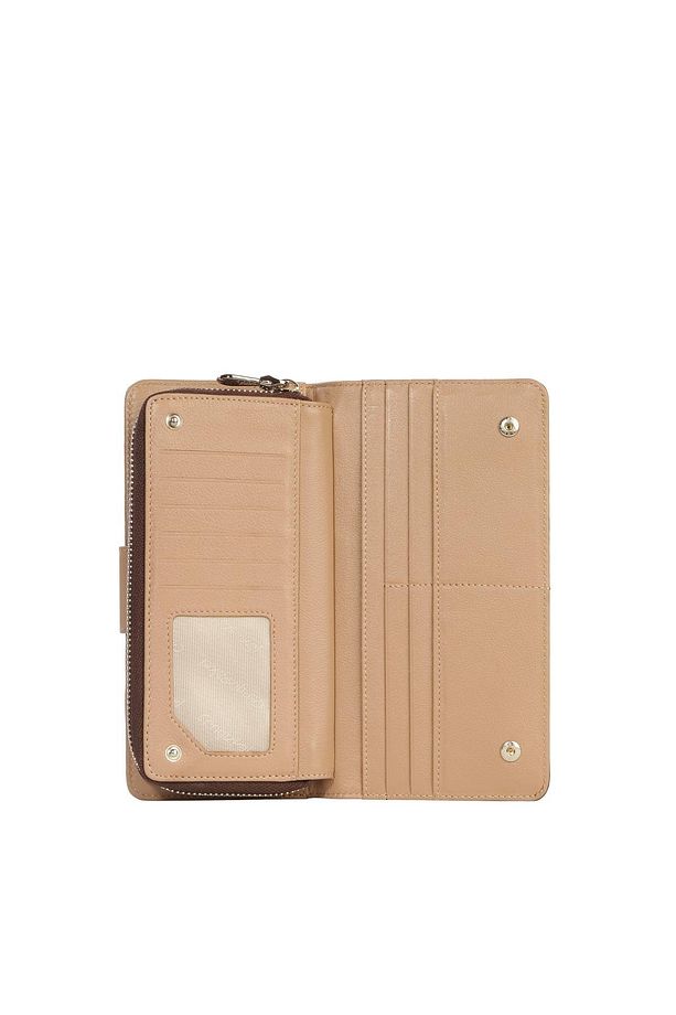 Cengiz Pakel Monogram Kadın Büyük Boy Mıknatıslı Cüzdan/Portföy – 65104P - Kahve/Vizon - 3