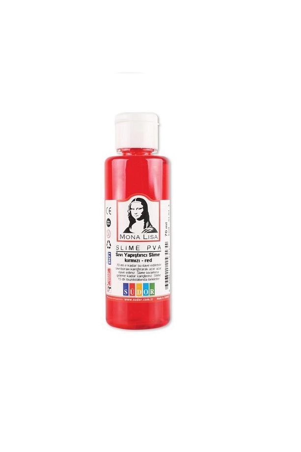 Slime Seti Kırmızı Renk 70 ml Renkli Slaym Sılaym Seti 70 ml Slime Borax - 2