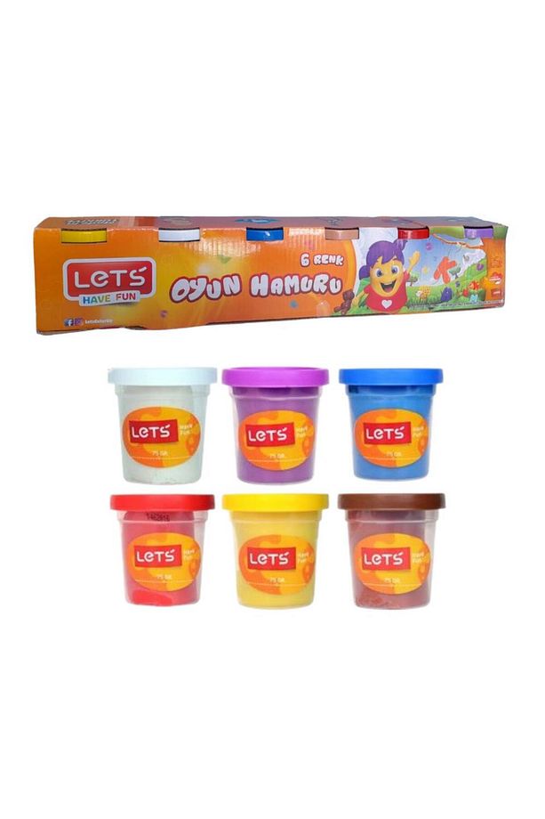 Oyun Hamuru 6 Lı Ana Renkler 690 gr Oyun Hamur Seti 6 Renk 115grx6 1 Paket - 1