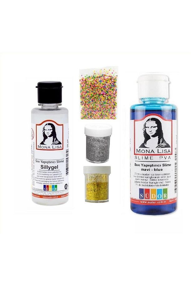 Slime Seti Mavi Renk 70 ml Renkli Slaym Sılaym Seti 70 ml Slime Borax - 1