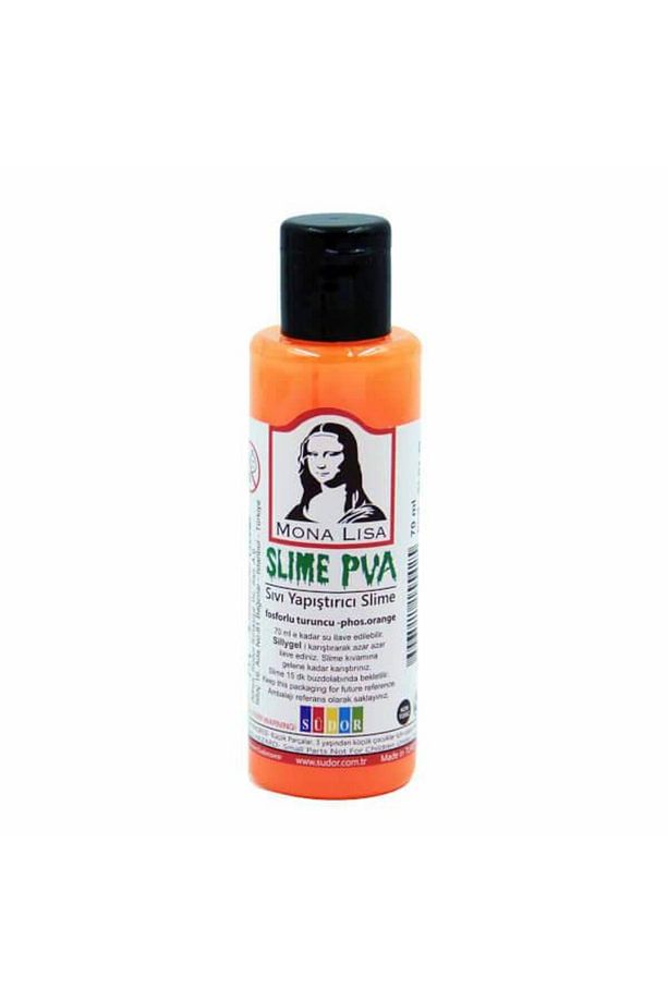 Slime Seti Fosforlu Turuncu Renk 70 ml Renkli Slaym Sılaym Seti 70 ml Slime Borax - 2