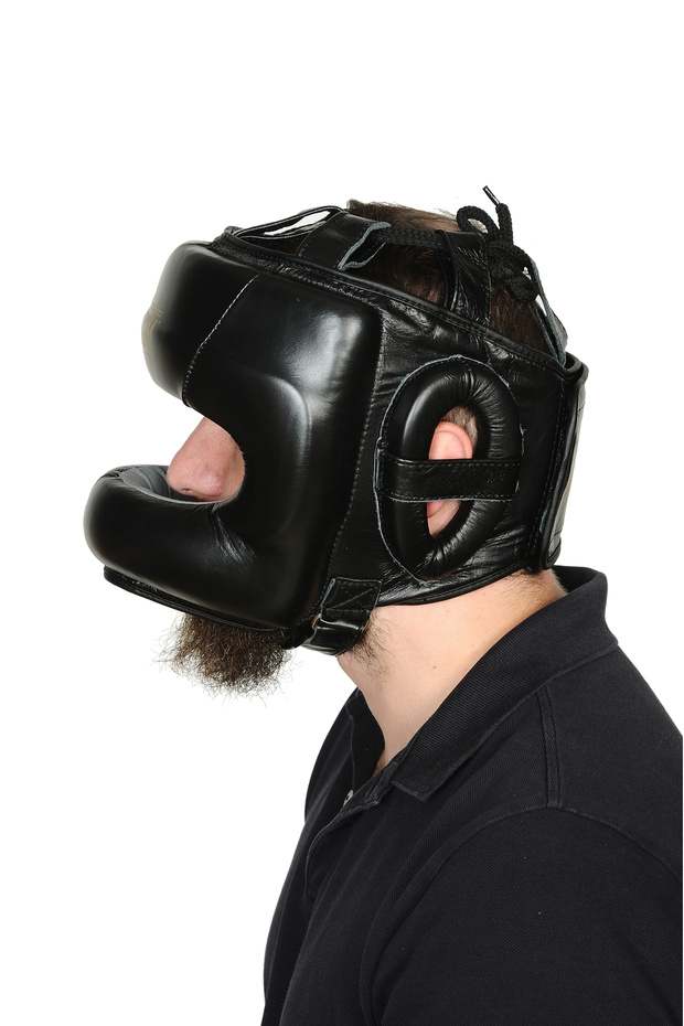 PROFESYONEL %100 DERİ BOKS KASKI - 6