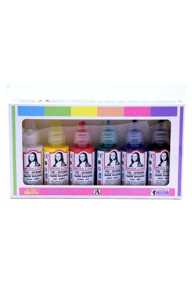 Batik Boyası 40ml 6 Renk 1 Paket Südor Batik Boyama Seti 40ml x 6 lı Kumaş Boyama Batik Seti - 2