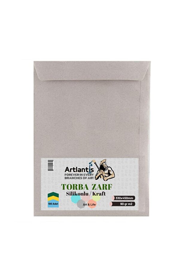 Bag Envelope 33X45 cm Kraft 90 Gr Silicone 1 Pack of 100 330*450 mm Bag Envelope Kraft 100 L