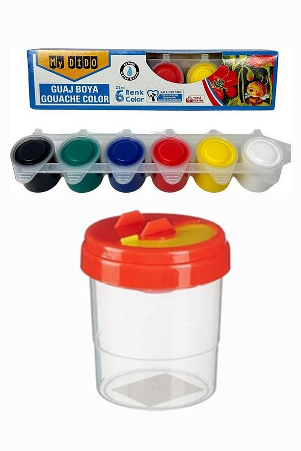 30x30 Tuval Seti 1 Paket Masa Üstü Şövale Monalisa Akrilik Boya Plastik Spatula Resim Fırçası Palet - 5