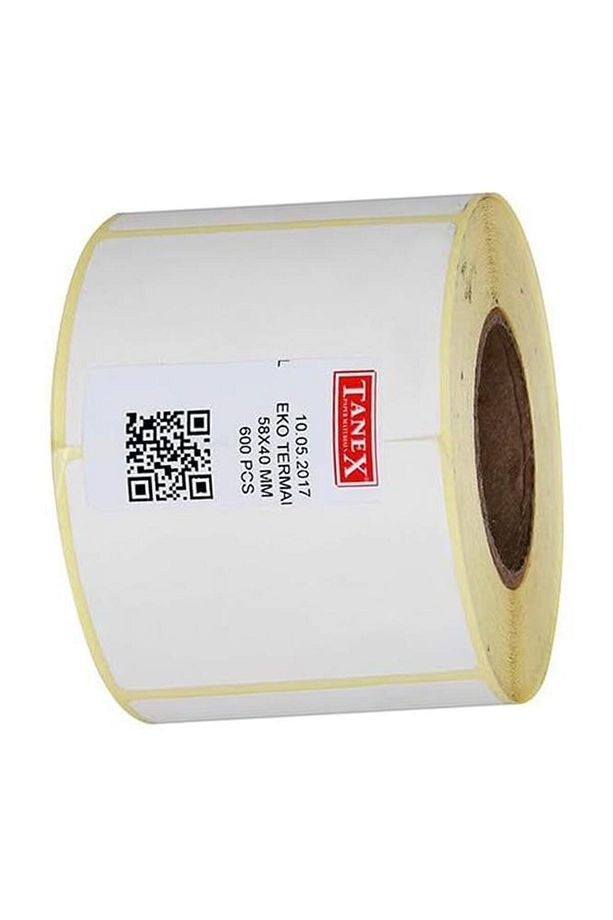 Barkod Etiketi Yapışkanlı 58x40 mm 1 Adet Termal Barkot ve Terazi Eiketi - 4