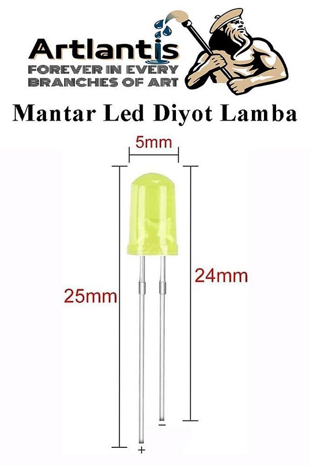 Mantar Led Diyot Lamba 30 lu 1 Paket Karışık Renkli 4.8 mm Mini Mantar Led Lamba - 3