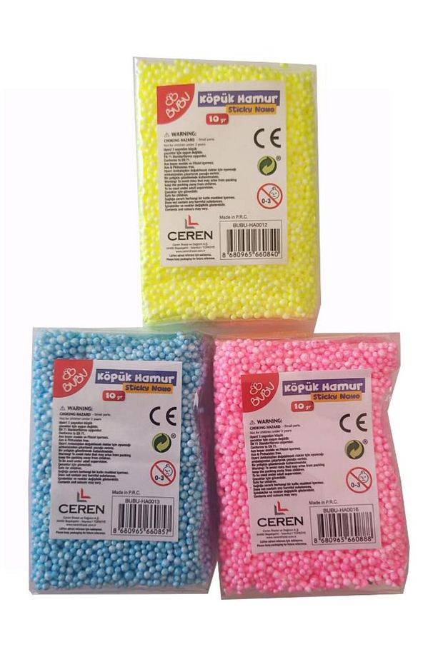 Köpük Hamur 5 Renk 5 Gr 1 Paket Kurumayan Köpük Oyun Hamuru Hafif Yumuşak Hamur Okul Öncesi Anasınıf - 2