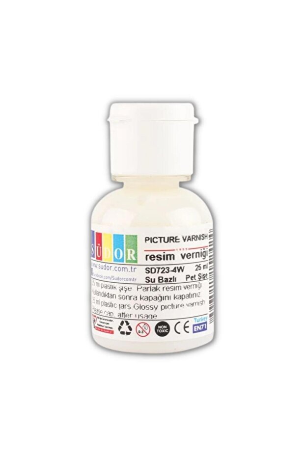 Resim Verniği 25 ml Su Bazlı 1 adet Resim Parlatıcı Vernik 25 ml 1 Adet - 2