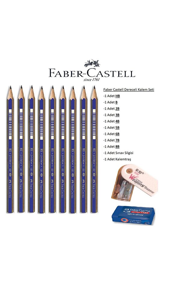 Art Marker Faber Graduated Pen Set Charcoal Set B Series 9 Pieces