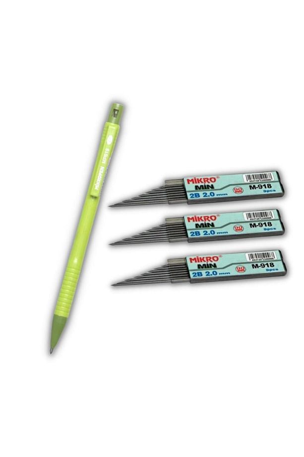 2.0 Mm Kalın Uçlu Versatil Kalem 1 Adet Ve 2.0 Mm Kalın Uç Siyah 3 Adet - 1