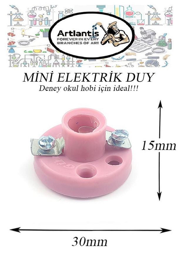 Mini Duy 10 Adet Deney Duyu Proje Için Küçük Ampul Yuvası Minyonet Duy Okul Sınıf Elektrik Devre Den - 2