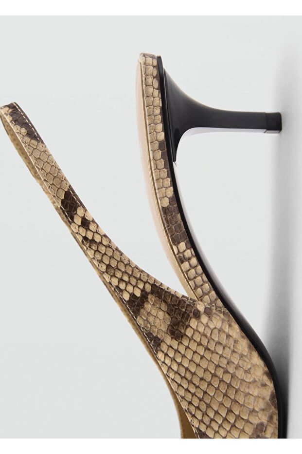 Tocuri înalte cu aspect de piele de șarpe - 3