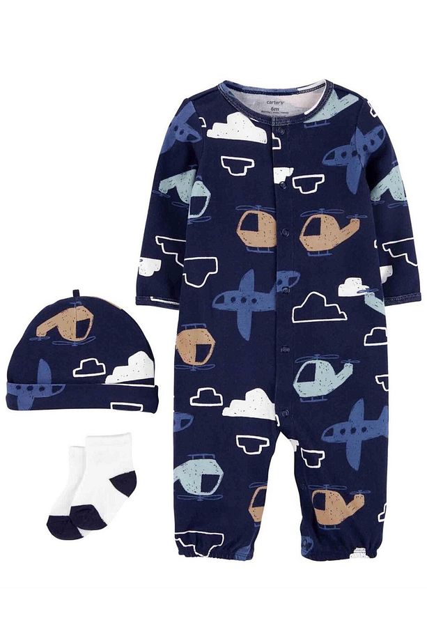 Carters 1l775410 Layette Erkek Bebek 3'lü Set - 2